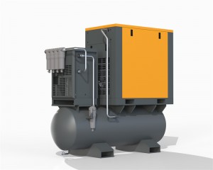 Compresor de aer cu șurub cu patru-în-unul de conversie a frecvenței magnetice de vânzare la cald