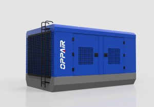 Drllingi õhukompressori mobiilsed kruvidiiselmootoriga kaasaskantavad õhukompressorid kaevandamiseks