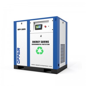 Compressor de ar de parafuso OPP-50PV com 30% de economia de energia