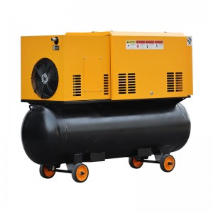 Single phase 7.5kw 10hp Low Noise Screw Air Compressor