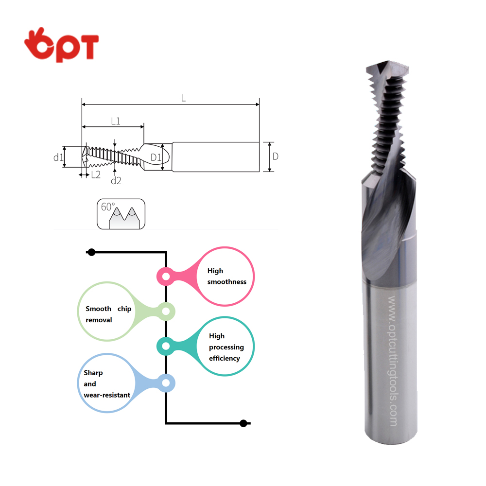 Multifunctional Three-in-One Drilling, Chamfering Drilling And Milling Thread Mills