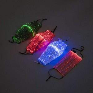 Luminous Fiber optic Rave Mask