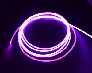 side glowing optic fiber