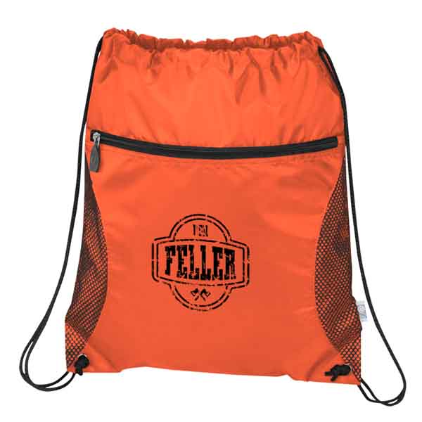 High Quality Drawstring Duffle Bag - Mesh Pocket Drawstring Sportpack – Oready