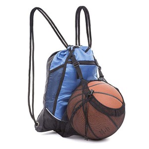 Basketball Drawstring Bag with Mesh Net – Gym Backpack for All Sports and Swimming