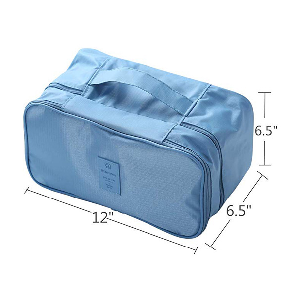 Portable Travel Polyester Underwear Bra Sock Divider Storage Bag