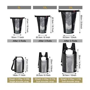 Waterproof Dry Bag Roll Top Lightweight Dry Gear Backpack