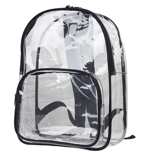 Transparent Clear PVC Backpack Waterproof Plastic School Backpack Bag (1)