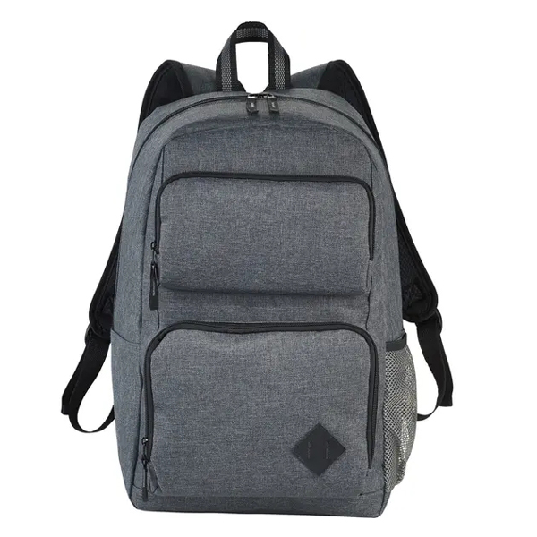 Factory wholesale Sports Rucksacks Backpacks - Deluxe Grey 15” Laptop Backpack Water Resistant Computer Bag – Oready