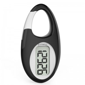 China Wholesale Rechargeable Pedometer Manufacturers - Simple 3D Step Counter walking pedometer tracker with carabiner for men women kids seniors – Orebo