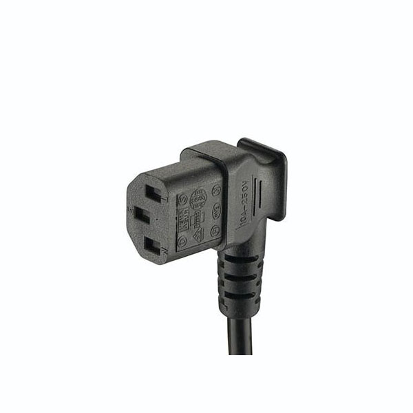 10A 250v IEC C13 angle Plug Power Cords