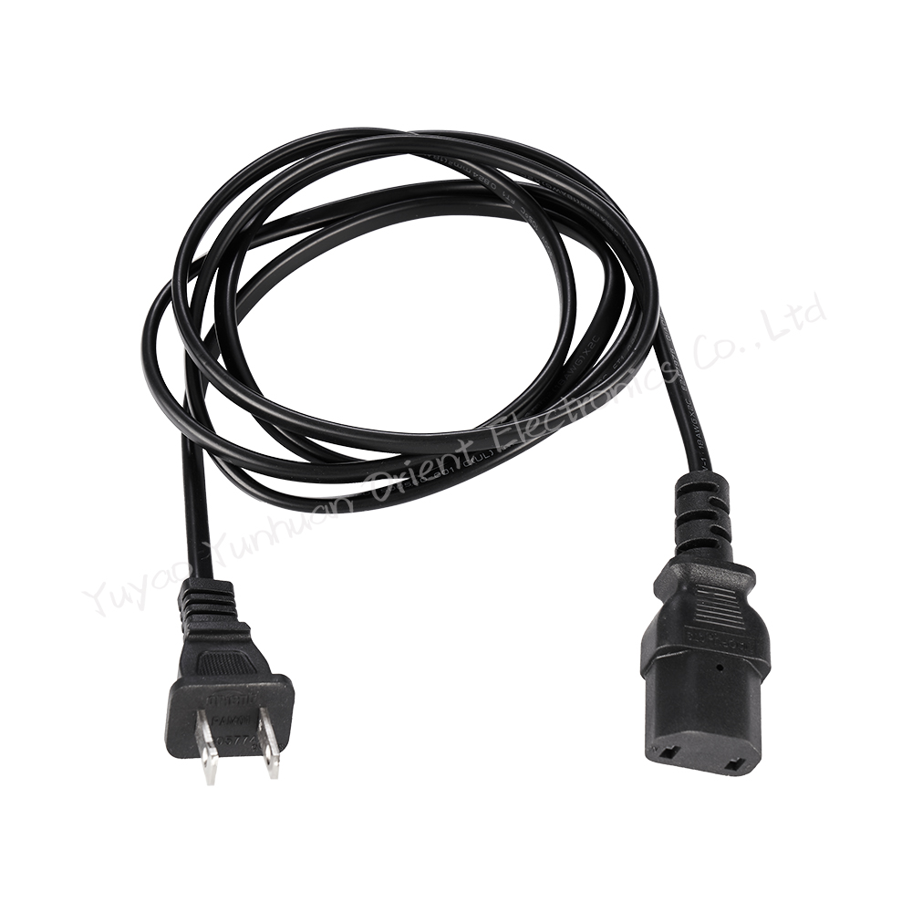 NEMA 1-15P Plug to IEC C17 Connector US Standard Power Cord