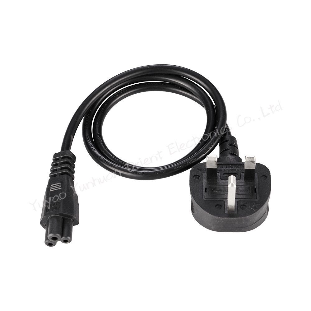 UK Plug to IEC C5 Computer Power Cord mickey mouse power cable