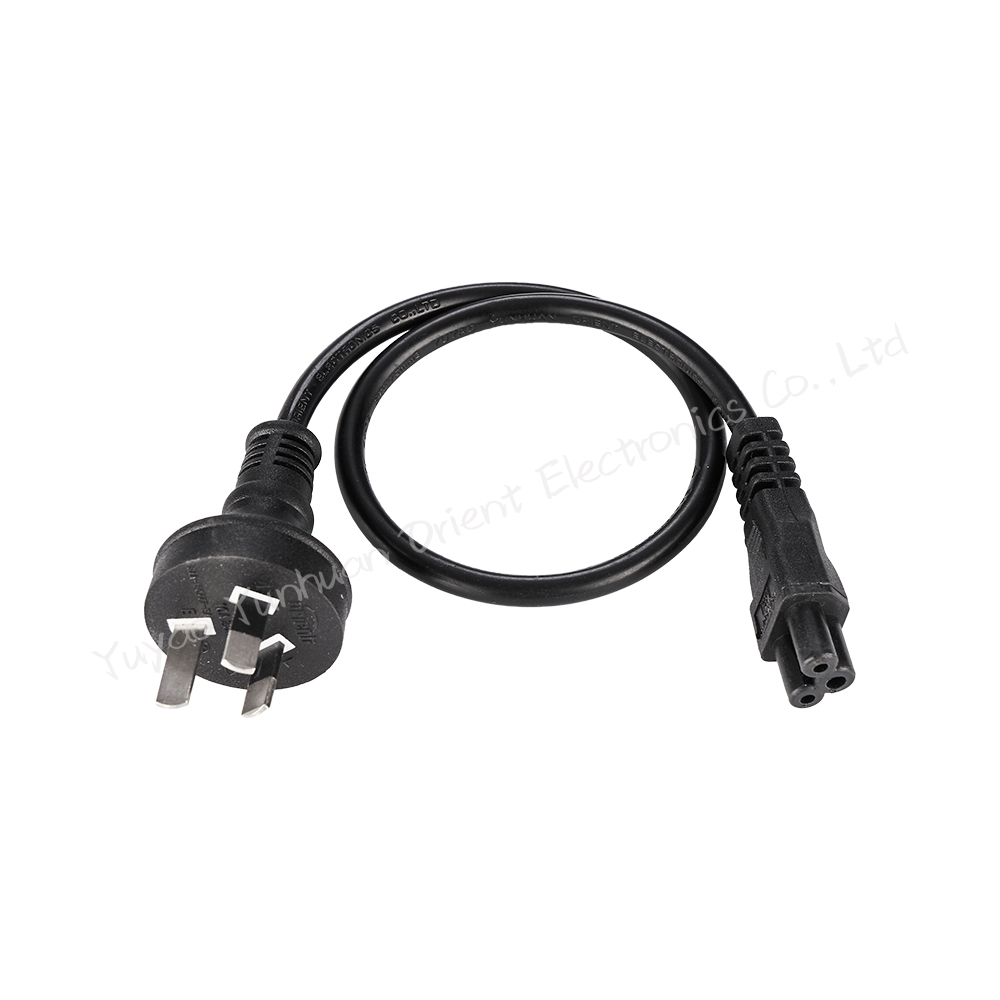 Australia 3 Pin to IEC C5 Connector SAA Approved Power Cords
