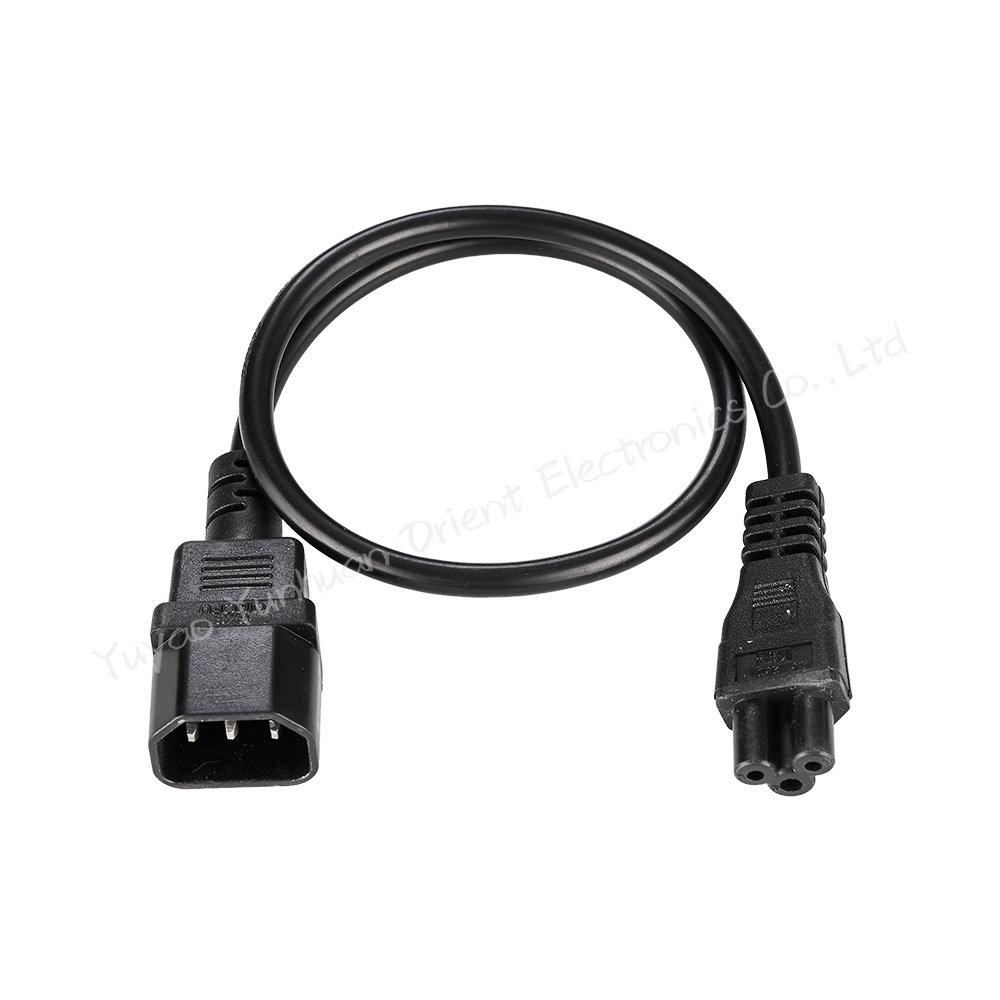 3 Pin Mickey Mouse Power Cord IEC C5 to IEC C14 for Laptop Charging
