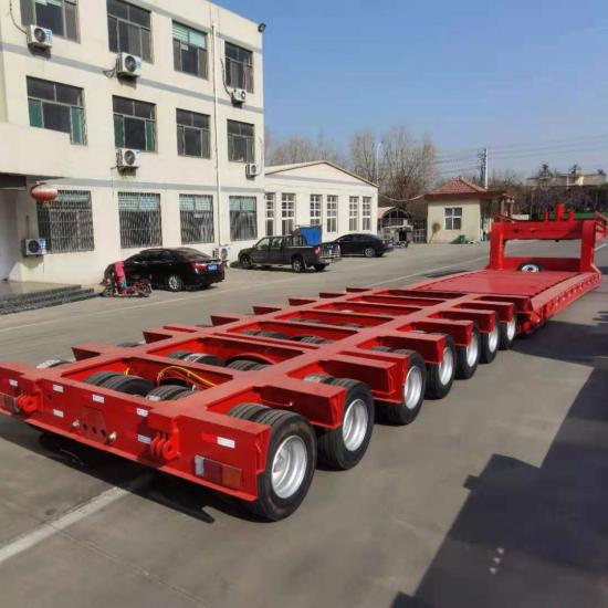 4 axles low-bed trailer , 200 tons loading
