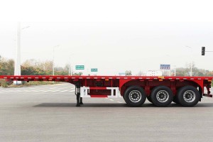 3 Axle Flat bed Container Trailer