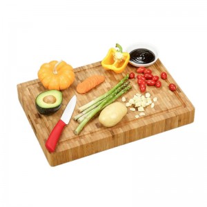 Organic Bamboo Cutting Board Extra Large Thick Butcher Block