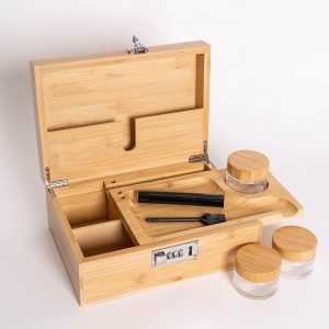 Stash Box with Built-In Combo Lock and Accessories