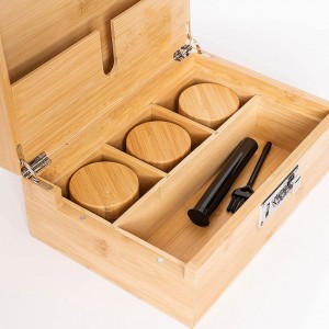 Stash Box with Built-In Combo Lock and Accessories