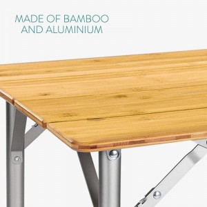 Camping Picnic Table with Adjustable Aluminum Legs