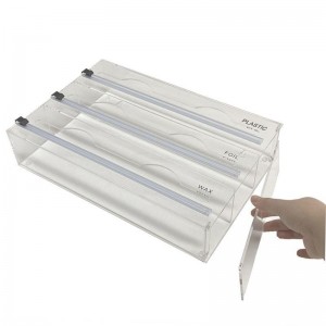Acrylic Kitchen Drawer Organizer for Foil and Plastic Wrap