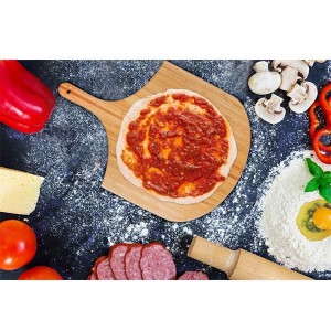 100% Bamboo Wood Pizza Board for Home Bakery