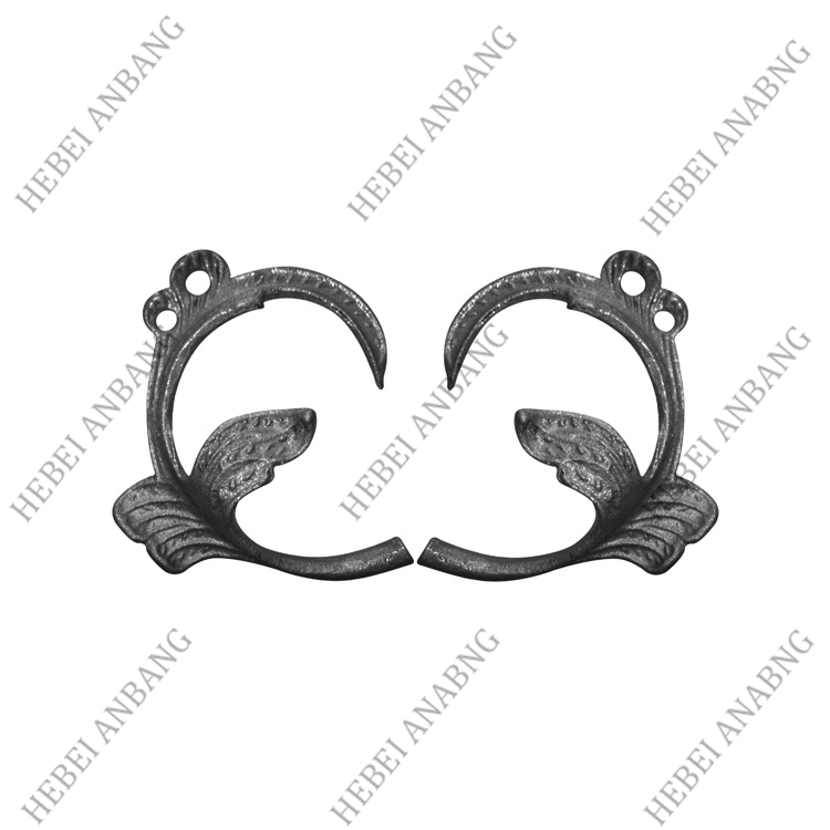 WHOLESALE WROUGHT IRON LEAVES/DECORATIVE CAST STEEL LEAVES AND FLOWER /CODE：4111