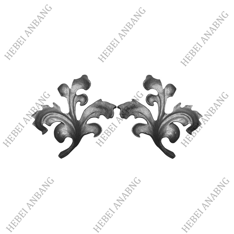 WHOLESALE WROUGHT IRON LEAVES/DECORATIVE CAST STEEL LEAVES AND FLOWER /CODE：4113