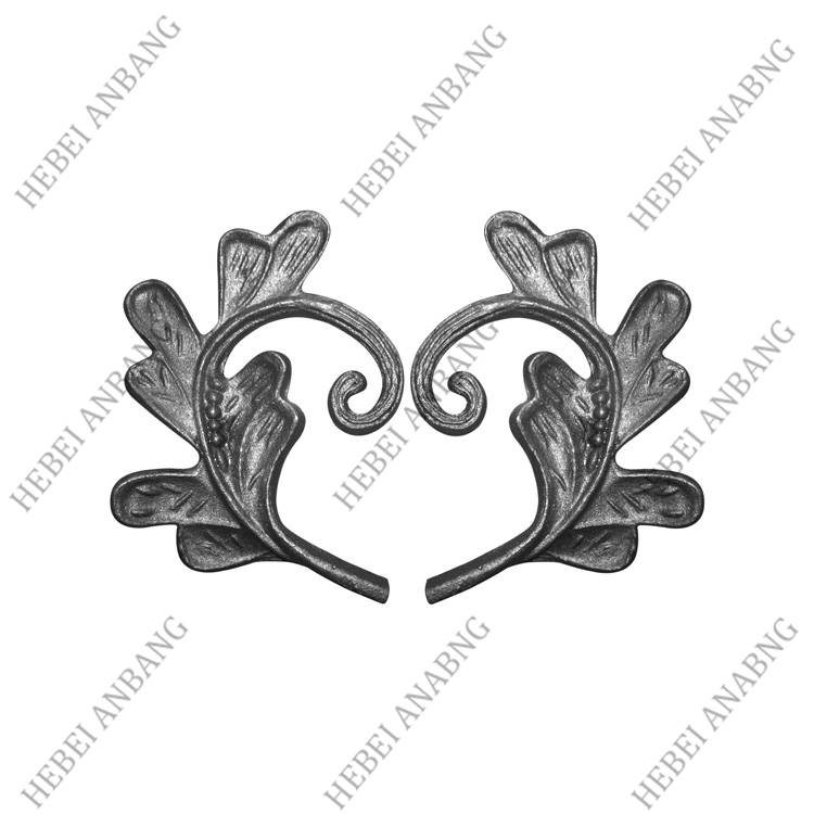 WHOLESALE WROUGHT IRON LEAVES/DECORATIVE CAST STEEL LEAVES AND FLOWER /CODE：4114