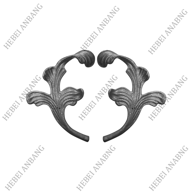 WHOLESALE WROUGHT IRON LEAVES/DECORATIVE CAST STEEL LEAVES AND FLOWER /CODE：4115