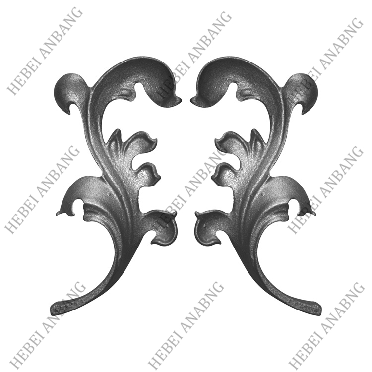WHOLESALE WROUGHT IRON LEAVES/DECORATIVE CAST STEEL LEAVES AND FLOWER /CODE：4117