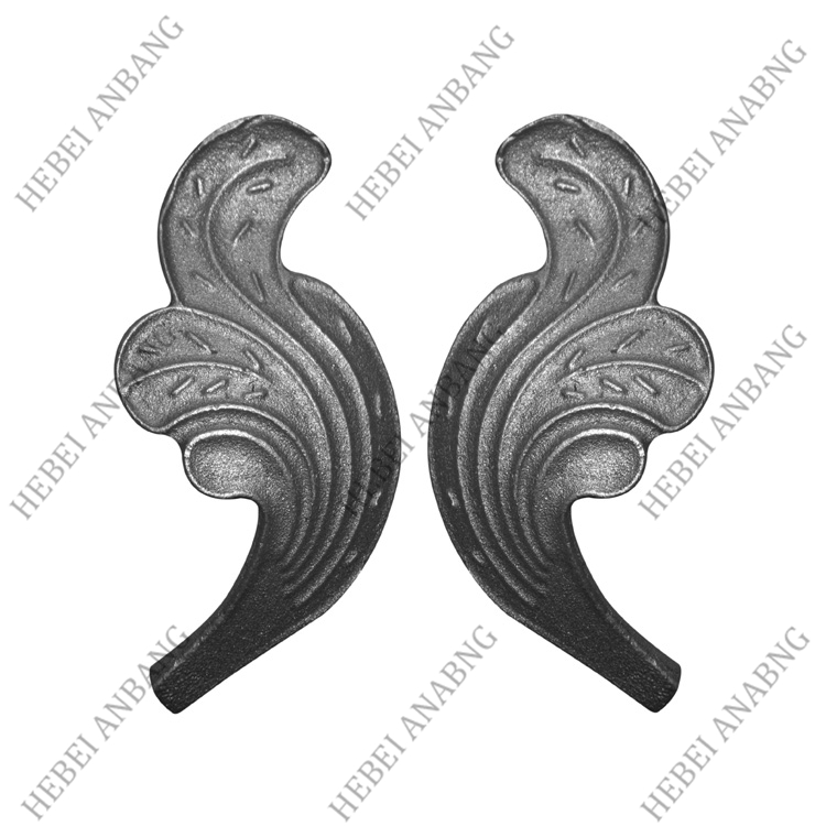 WHOLESALE WROUGHT IRON LEAVES/DECORATIVE CAST STEEL LEAVES AND FLOWER /CODE：4118