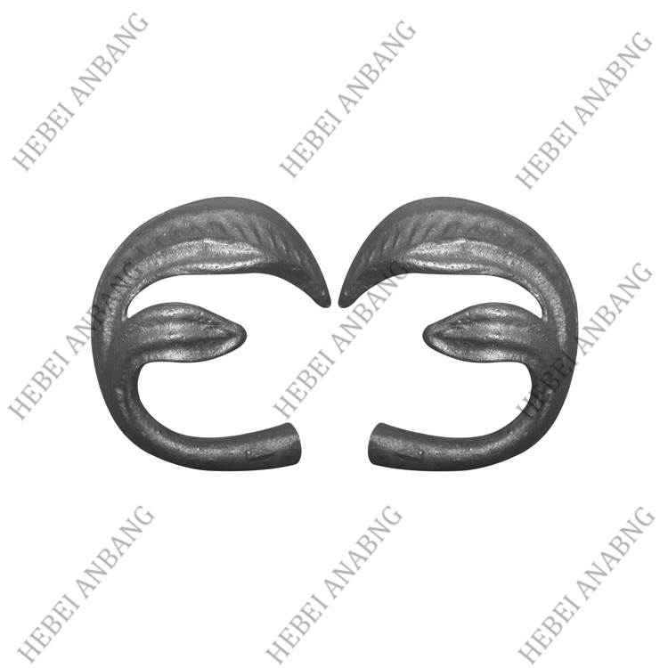 WHOLESALE WROUGHT IRON LEAVES/DECORATIVE CAST STEEL LEAVES AND FLOWER /CODE：4121
