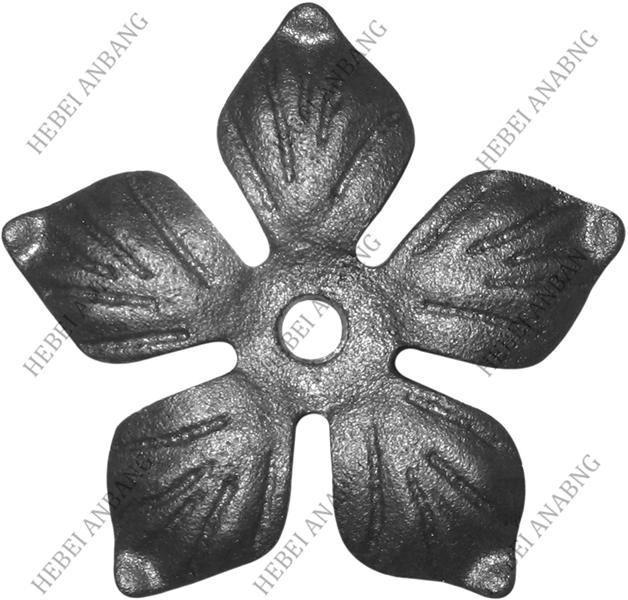 WHOLESALE WROUGHT IRON LEAVES/DECORATIVE CAST STEEL LEAVES AND FLOWER /CODE：4125