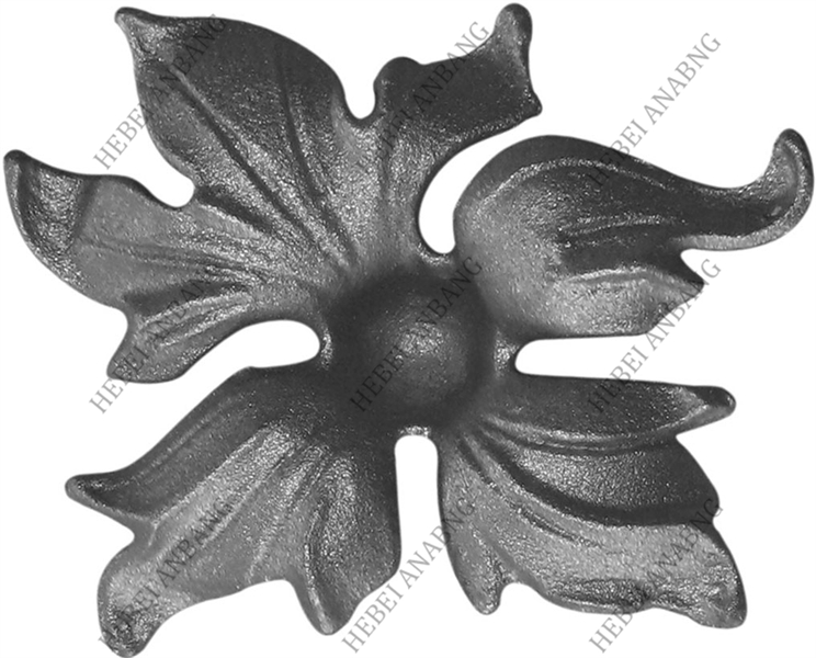 WHOLESALE WROUGHT IRON LEAVES/DECORATIVE CAST STEEL LEAVES AND FLOWER /CODE：4129