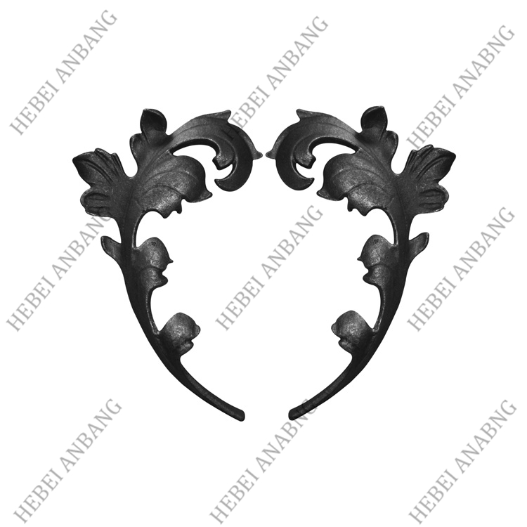 WHOLESALE WROUGHT IRON LEAVES/DECORATIVE CAST STEEL LEAVES AND FLOWER /CODE：4143