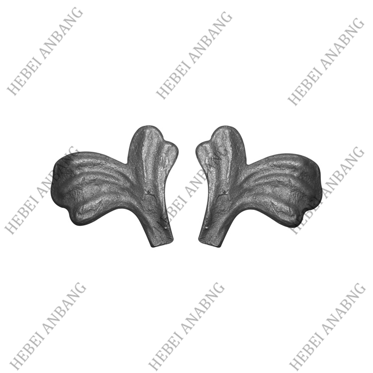 WHOLESALE WROUGHT IRON LEAVES/DECORATIVE CAST STEEL LEAVES AND FLOWER /CODE：4175