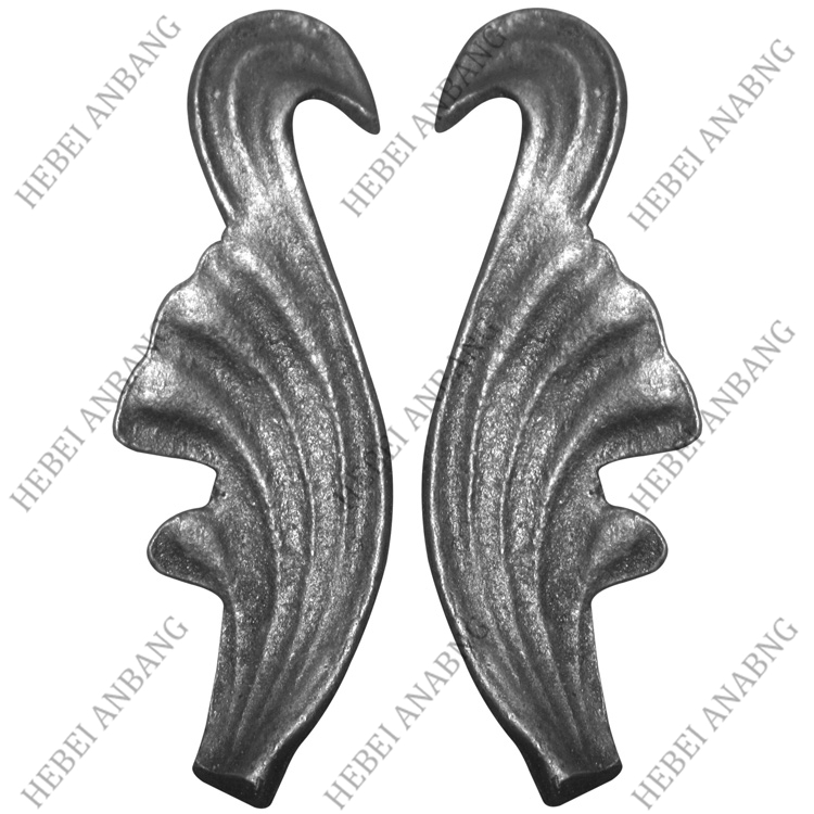 WHOLESALE WROUGHT IRON LEAVES/DECORATIVE CAST STEEL LEAVES AND FLOWER /CODE：4177