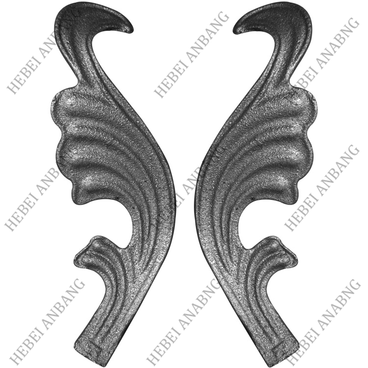 WHOLESALE WROUGHT IRON LEAVES/DECORATIVE CAST STEEL LEAVES AND FLOWER /CODE：4179