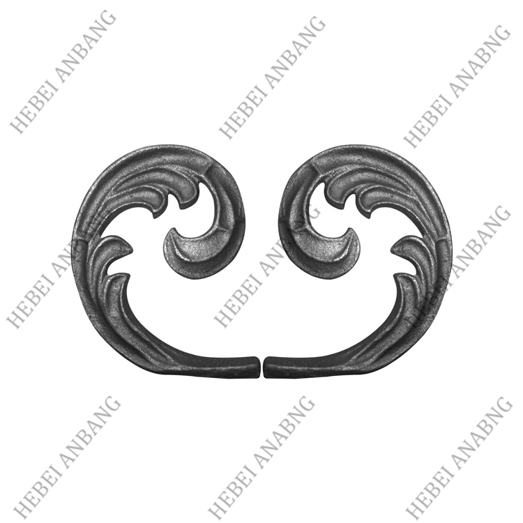WHOLESALE WROUGHT IRON LEAVES/DECORATIVE CAST STEEL LEAVES AND FLOWER /CODE：4180
