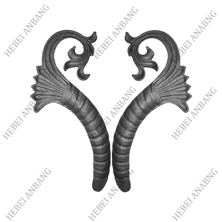 WHOLESALE WROUGHT IRON LEAVES/DECORATIVE CAST STEEL LEAVES AND FLOWER /CODE：4187