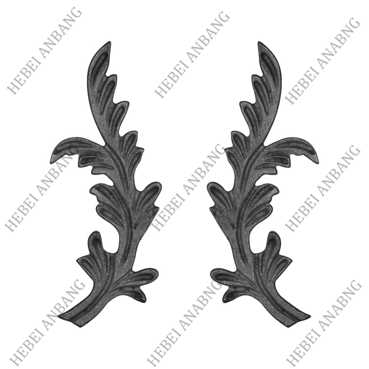 WHOLESALE WROUGHT IRON LEAVES/DECORATIVE CAST STEEL LEAVES AND FLOWER /CODE：4206