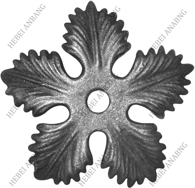 WHOLESALE WROUGHT IRON LEAVES/DECORATIVE CAST STEEL LEAVES AND FLOWER /CODE：4244