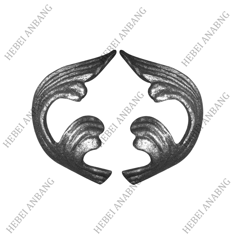 WHOLESALE WROUGHT IRON LEAVES/DECORATIVE CAST STEEL LEAVES AND FLOWER /CODE：4271