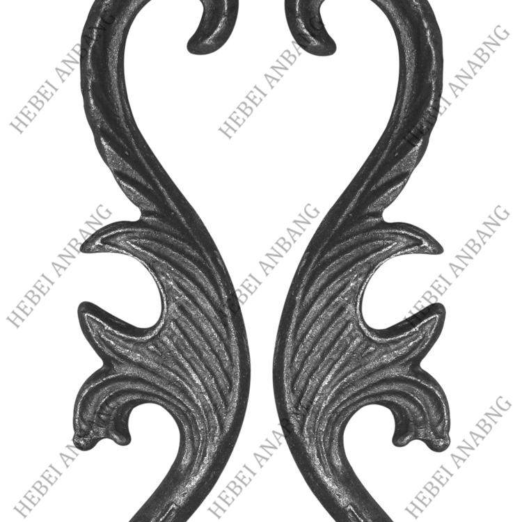 WHOLESALE WROUGHT IRON LEAVES/DECORATIVE CAST STEEL LEAVES AND FLOWER /CODE：4273