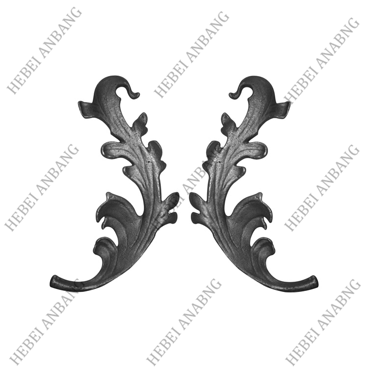 WHOLESALE WROUGHT IRON LEAVES/DECORATIVE CAST STEEL LEAVES AND FLOWER /CODE：4276
