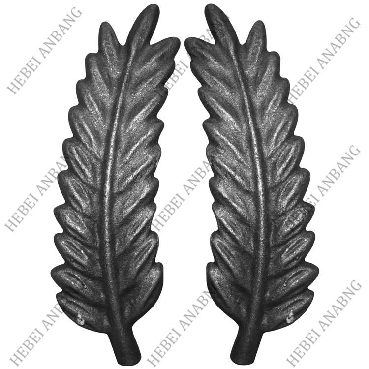 WHOLESALE WROUGHT IRON LEAVES/DECORATIVE CAST STEEL LEAVES AND FLOWER /CODE：4377