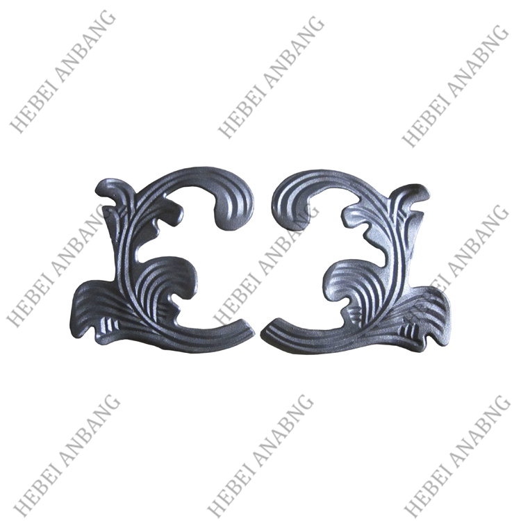 WHOLESALE WROUGHT IRON LEAVES/DECORATIVE CAST STEEL LEAVES AND FLOWER /CODE：4512