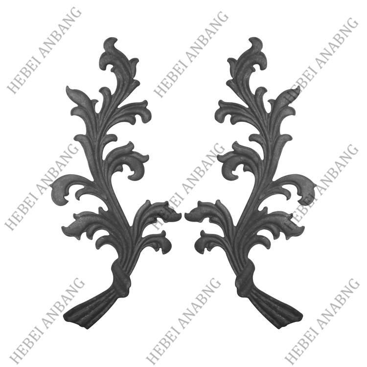 WHOLESALE WROUGHT IRON LEAVES/DECORATIVE CAST STEEL LEAVES AND FLOWER /CODE：4516